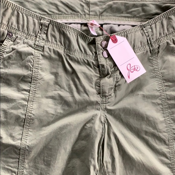 Joie women’s green cotton pants sz 4 new with tag - Picture 3 of 10